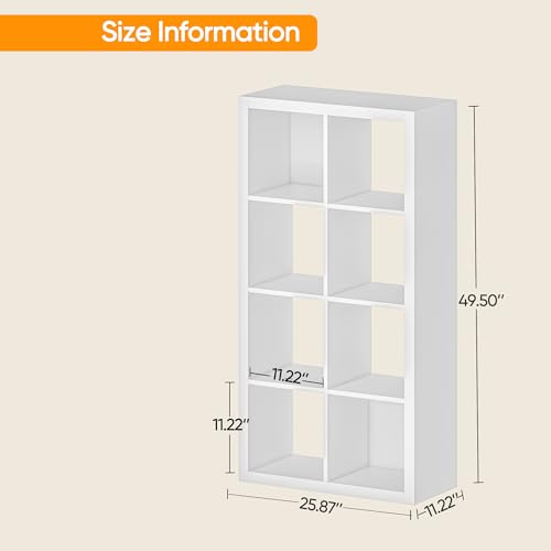 White Wood 9 Cube Storage Organizer with Bins C990474