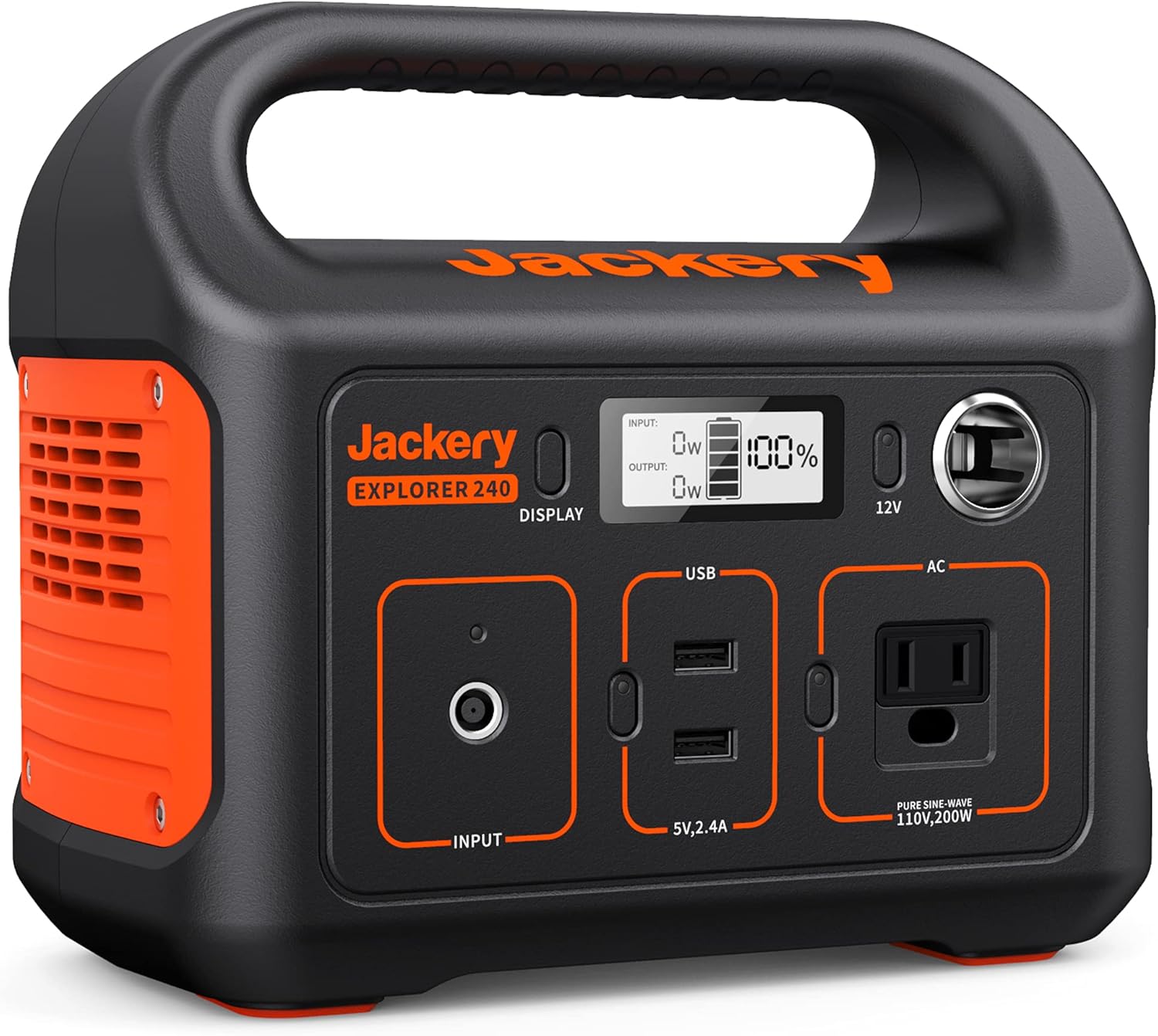 240Wh Portable Lithium Power Station with 110V/200W AC Outlet H1237