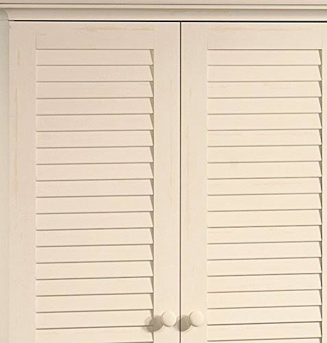 Antiqued White Storage Cabinet N278431