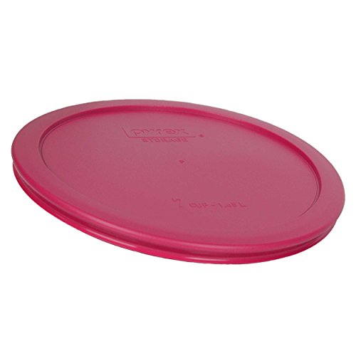7-Cup Fuchsia Pink Plastic Food Storage Lid - 4 Pack Q131052