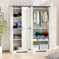 White 72" Wardrobe Closet with Doors E61020