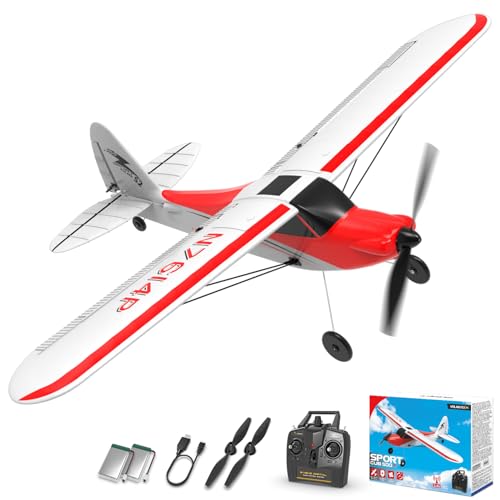 Red 500mm 4CH Remote Control Airplane with Prop Saver O76822