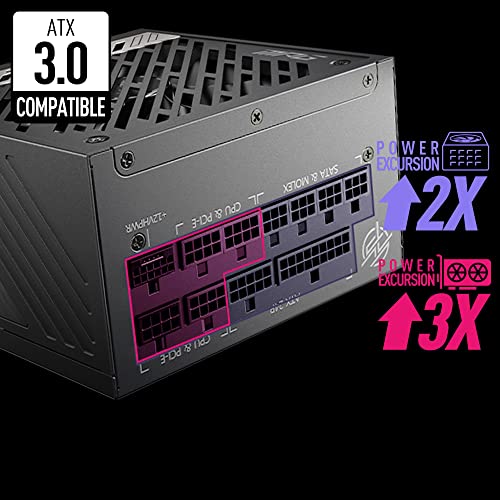 1000W 80 Plus Gold Full Modular ATX Power Supply U744