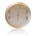 Brass Cover Plate, 2 Decora Flip Lids Z811