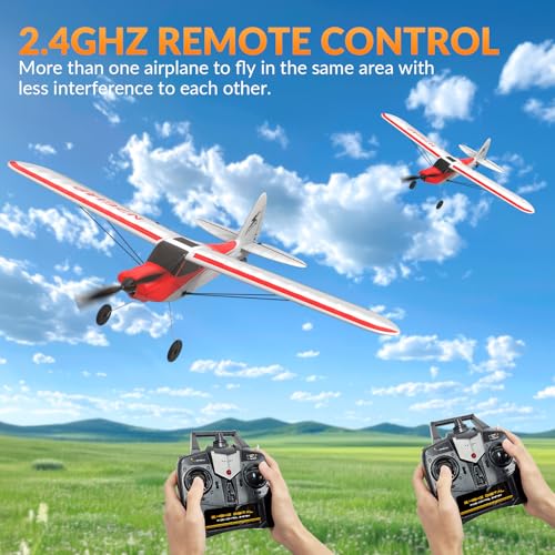 Red 500mm 4CH Remote Control Airplane with Prop Saver O76822