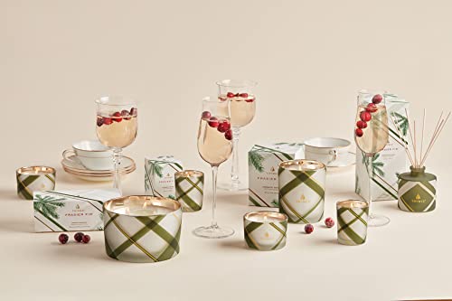 Frosted Plaid Jar Candle (6.5 oz) Y147161