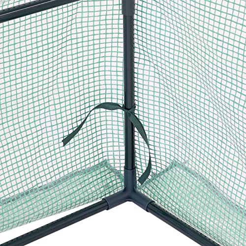 Green 4' x 3' Mini Greenhouse Tent with Steel Tube Frame Y23345
