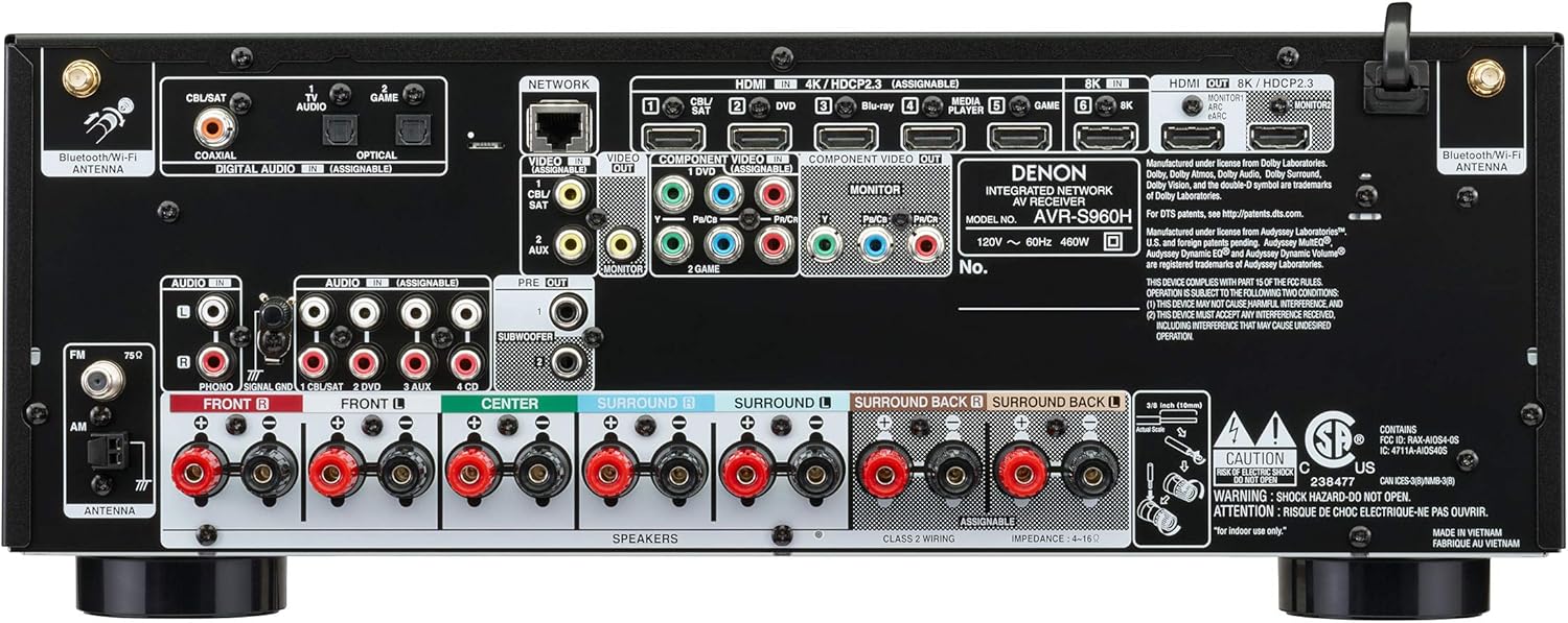 Black 7.2 Channel AV Receiver W337