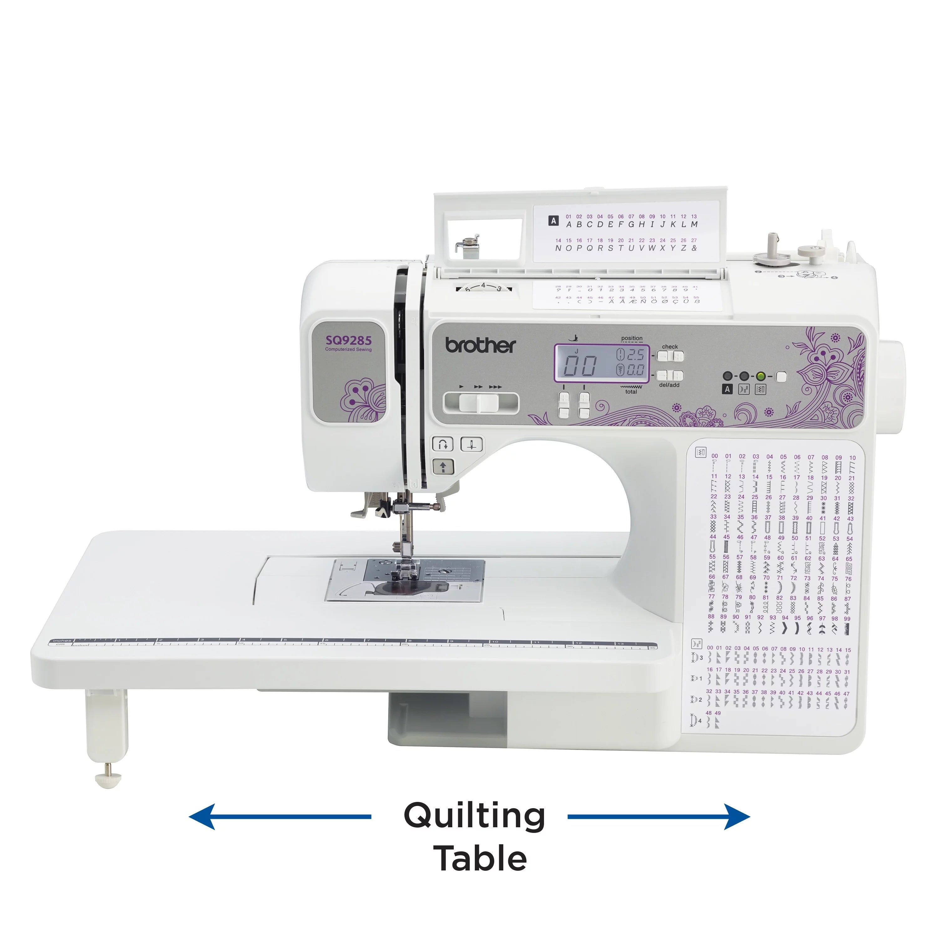 Computerized Sewing and Quilting Machine with Wide Table Q78285