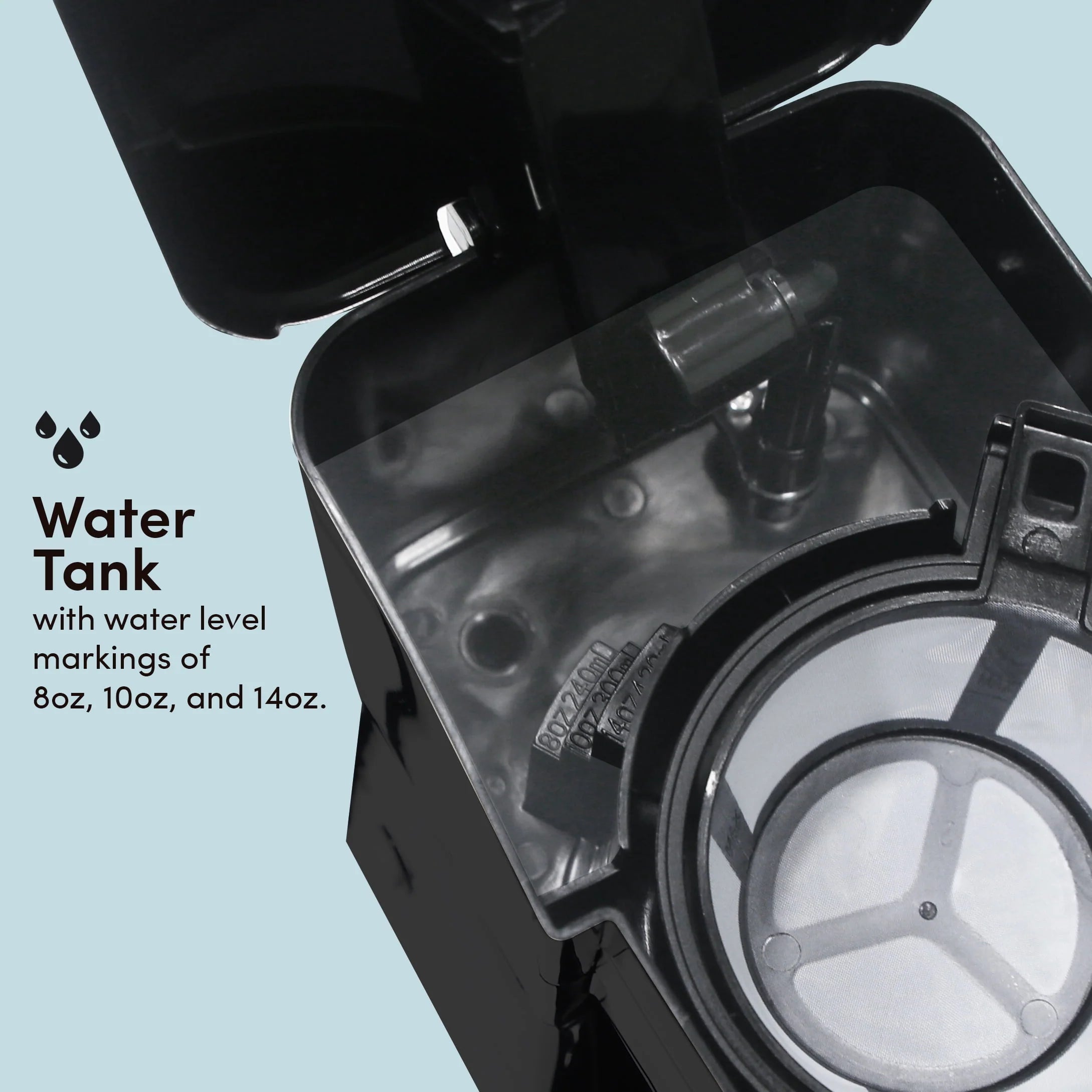 Single Serve Coffee Maker with Stainless Steel Travel Mug R261