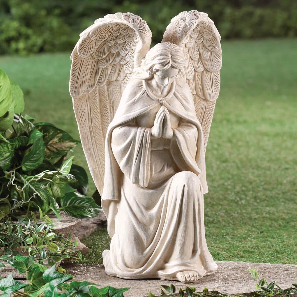 White Resin Angel Statue 16 inch B4455