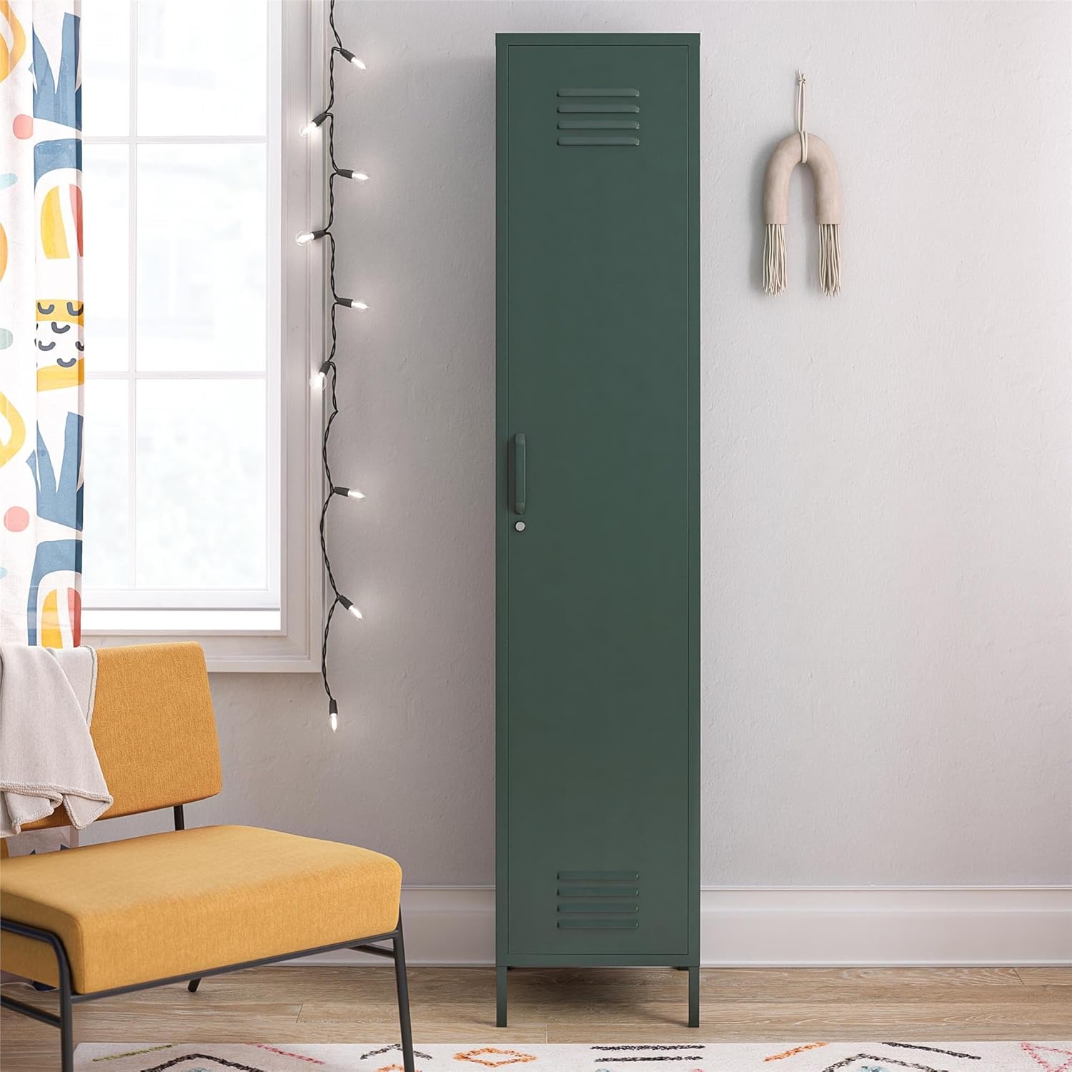 Hunter Green Metal Storage Cabinet I84833