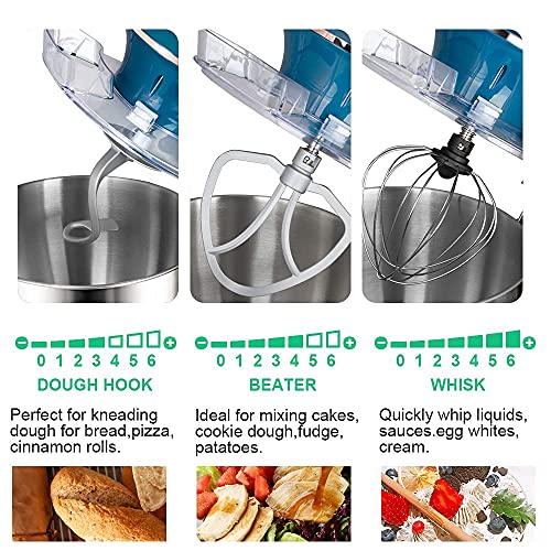 8.5QT Stainless Steel Tilt-Head Stand Mixer with Dough Hook, Beater, Whisk E3772