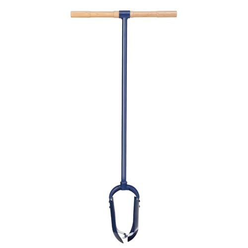 6"x 46" Adjustable Industrial Hand Auger Post Hole Digger with Non-Slip Hardwood T Handle N79897