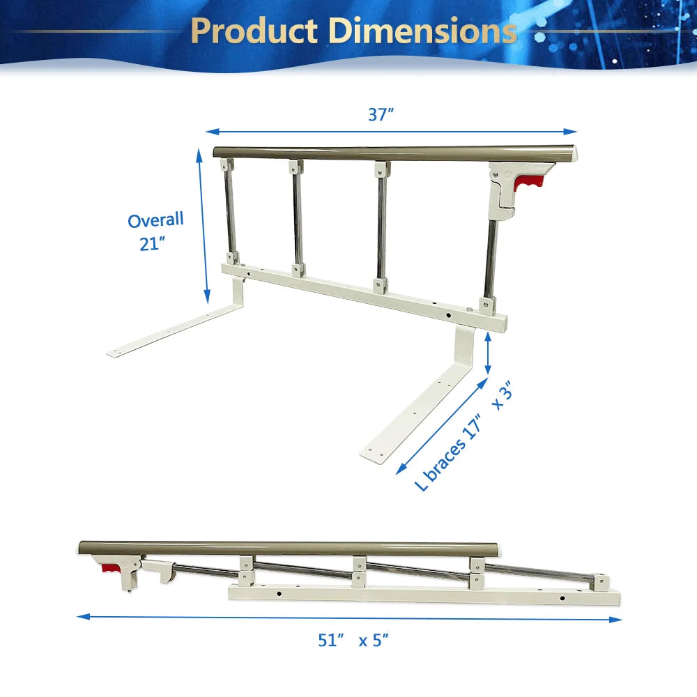 Adjustable Bed Side Assist Rail D54204