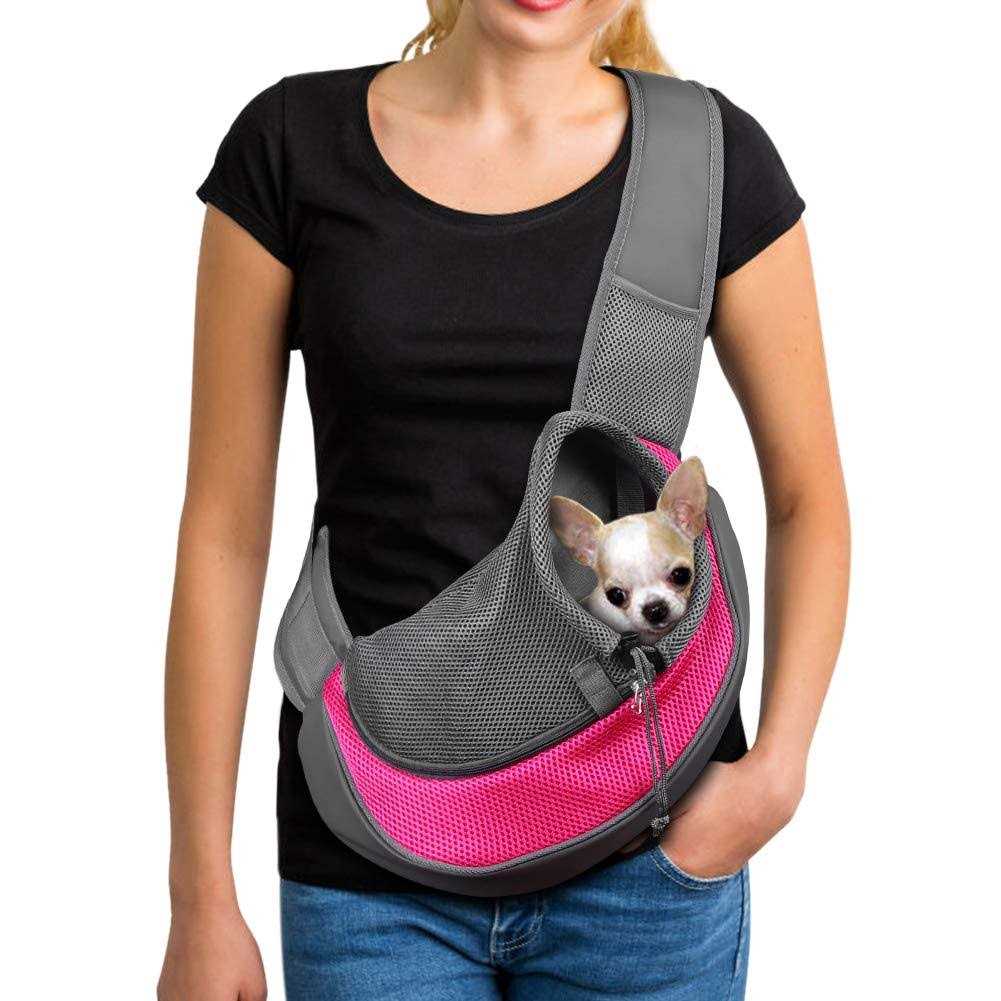 Breathable Mesh Pet Dog Sling Carrier F53577