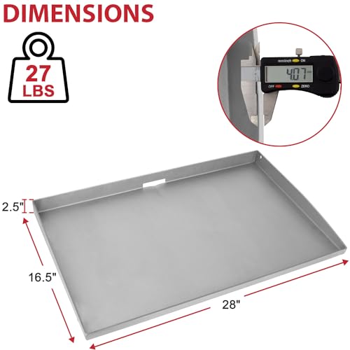 28 Inch Heavy-duty Carbon Steel Flat Top Grill Griddle G2681