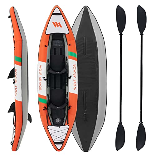 2 Person Inflatable Touring Kayak with EVA Padded Seats L86231