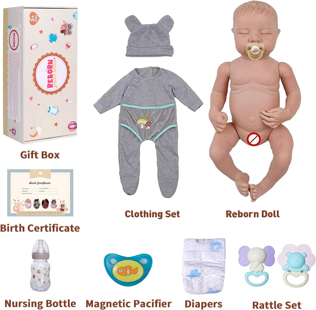 17 Inch Realistic Full Vinyl Reborn Baby Doll Y151