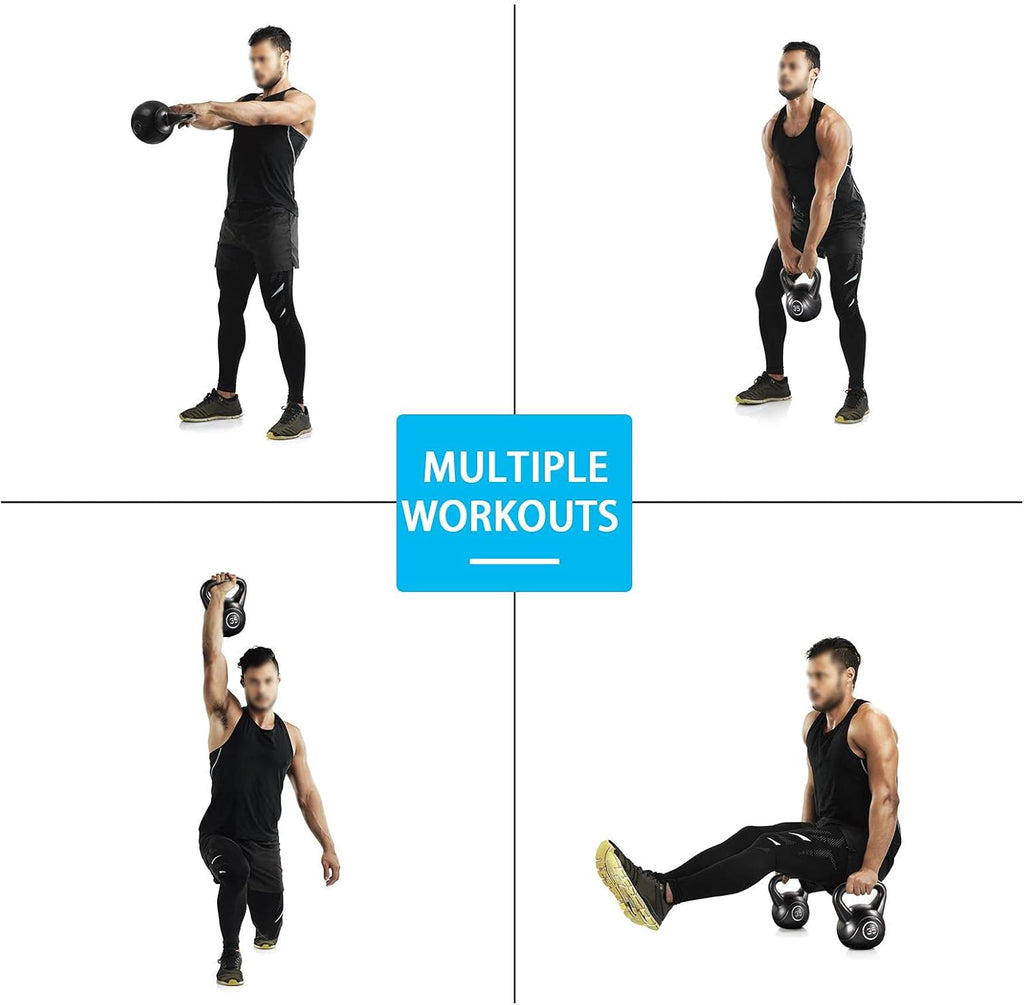 35lbs Kettlebell Weights with Wide Flat Base Textured Grip G120984