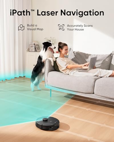 Robot Vacuum with 5,000 Pa Suction and Laser Navigation H7700