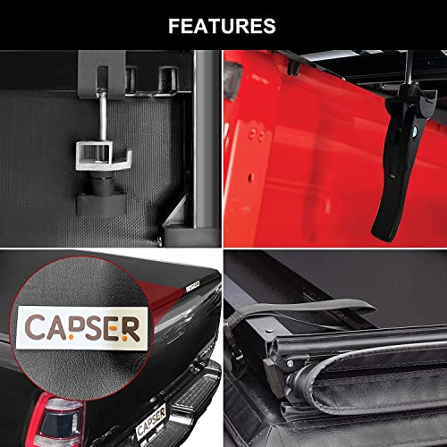 Tri-fold Truck Bed Tonneau Cover Fits 2009-2024 Dodge Ram 1500 Fleetside 5.7ft Bed A2485