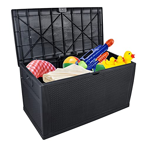 Brown 51 Gallon Waterproof Deck Storage Box O813