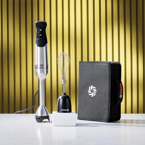 5-Speed Immersion Blender Bundle, 625-Watt Motor, Stainless Steel/Black Q203
