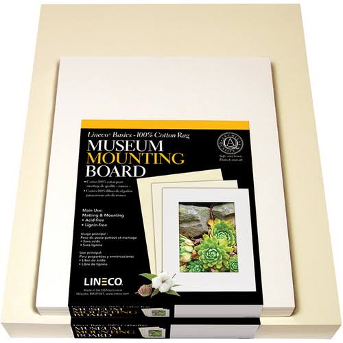 White Cotton Rag Mounting Boards C704705