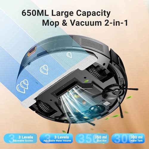 5000Pa 2 in 1 Robot Vacuum and Mop Combo E548032