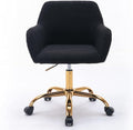 Faux Fur Desk Chair with Rolling Wheels O610