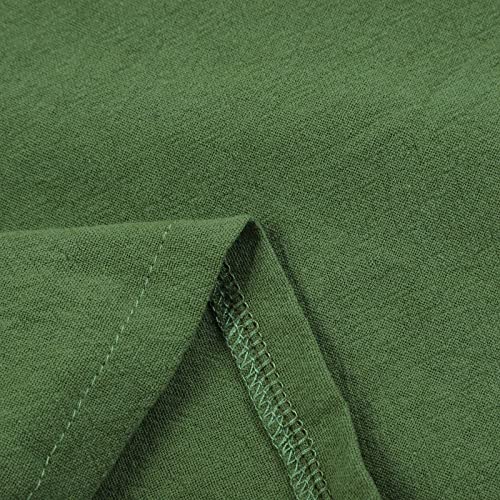Women Linen Cotton Elastic Waist Drawstring Long Wide Leg Pants Z96895