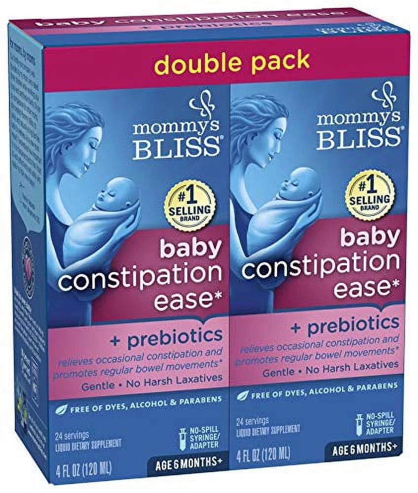 Baby Constipation Ease with Prebiotics, 4 Fl Oz (Pack of 2) G18092