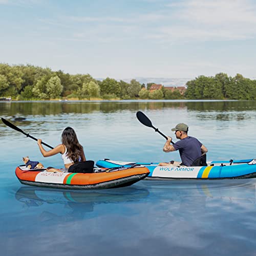 2 Person Inflatable Touring Kayak with EVA Padded Seats L86231