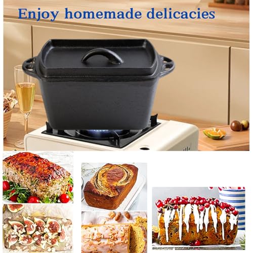 Cast Iron Bread Loaf Pan with Lid P9299