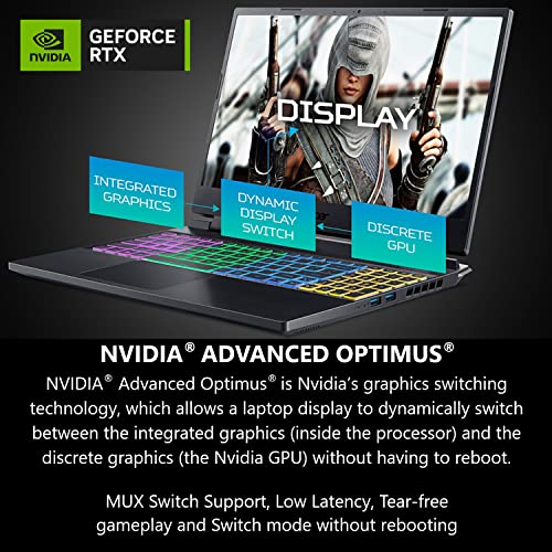 17.3" QHD 165Hz IPS Gaming Laptop with AMD Ryzen 7 7840HS, RTX 4060, 2TB SSD, 64GB RAM, Windows 11 Home F835251