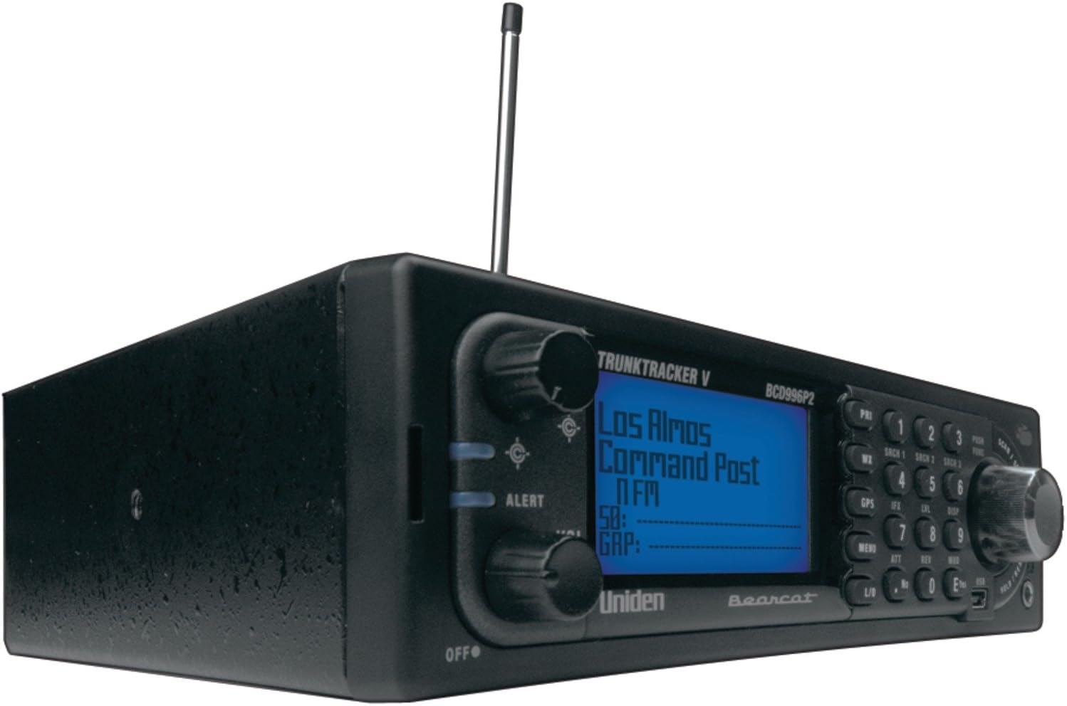 Digital Mobile TrunkTracker Scanner with External Communications Speaker U6358