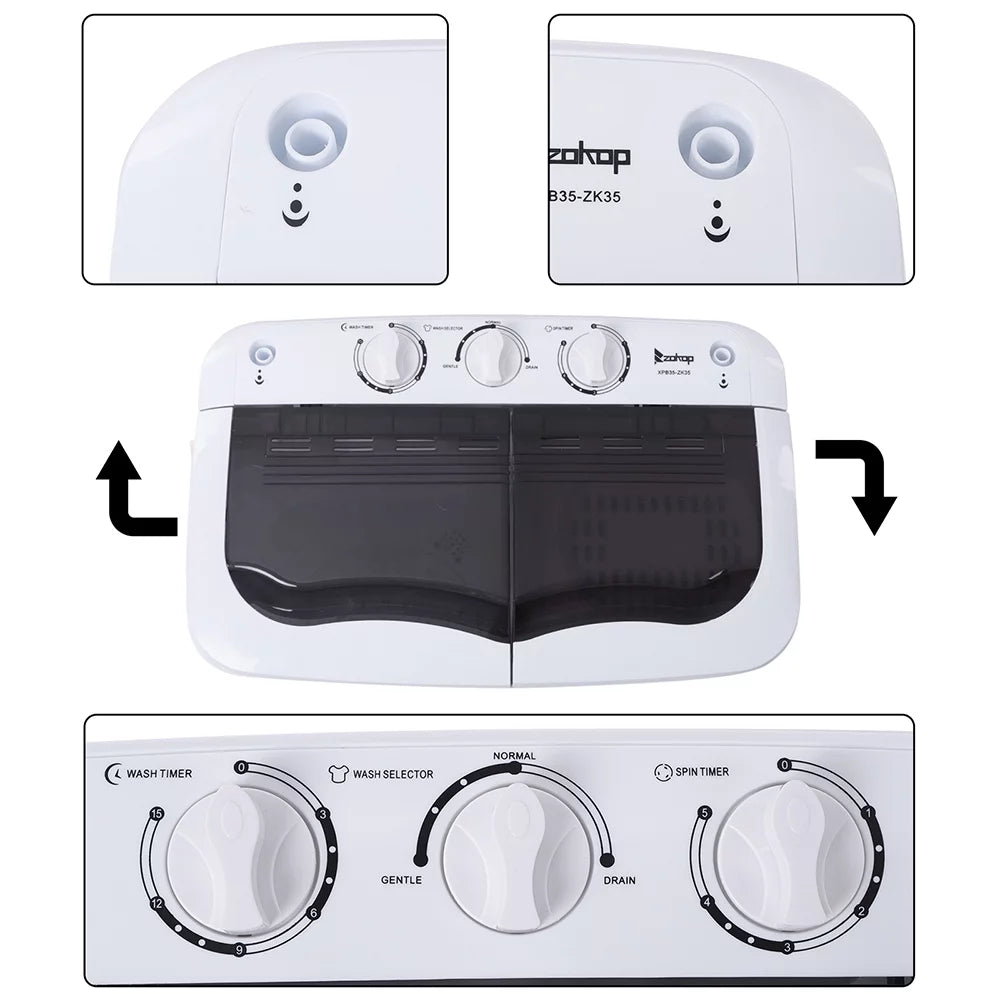 Compact 2 in 1 Washer and Spinner Combo O271702