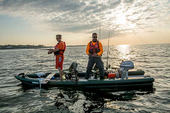 Inflatable Frameless Fishing Boat - 2 Person Swivel Seat Package Z381737