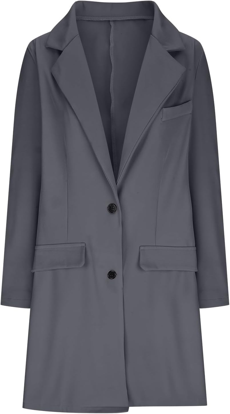 Faux Wool Long Trench Coat with Belt J77466