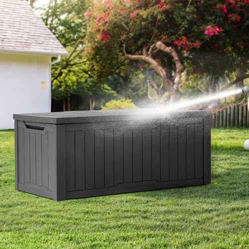 120 Gallon Waterproof Outdoor Storage Box (Light Brown) P6178