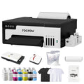 A4 DTF Printer with White Ink Mixing, Automatic Cleaning, Includes Heat Press, Ink, Film H826193