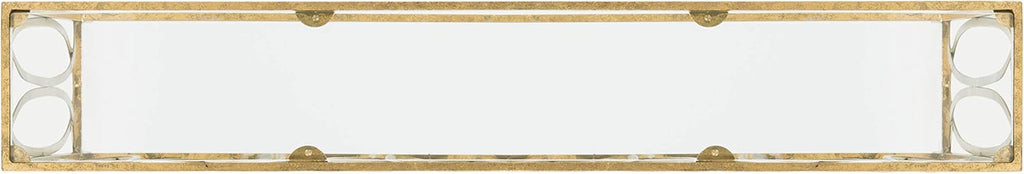 Gold Foil and Glass Console Table K21998