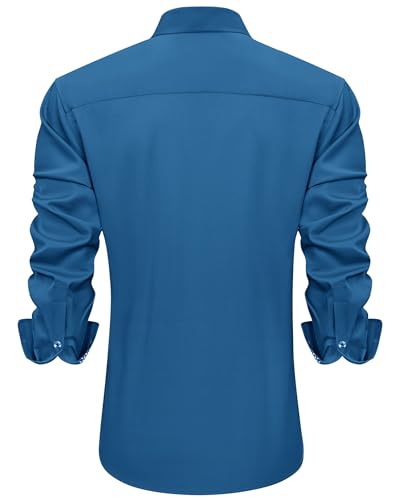 Men's Long Sleeve Stretch Dress Shirt F609