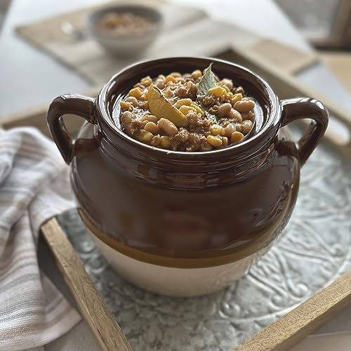 4.5 Quart Large Ceramic Bean Pot I61808
