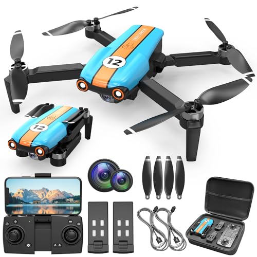 Drone with 4K Camera, Foldable FPV Drone, 26 Mins Flight Time, Brushless Motor, 2 Batteries T1872