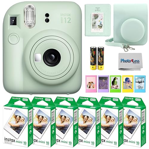 Mint Green Instant Camera Bundle with 60 Sheets Instant Film G731