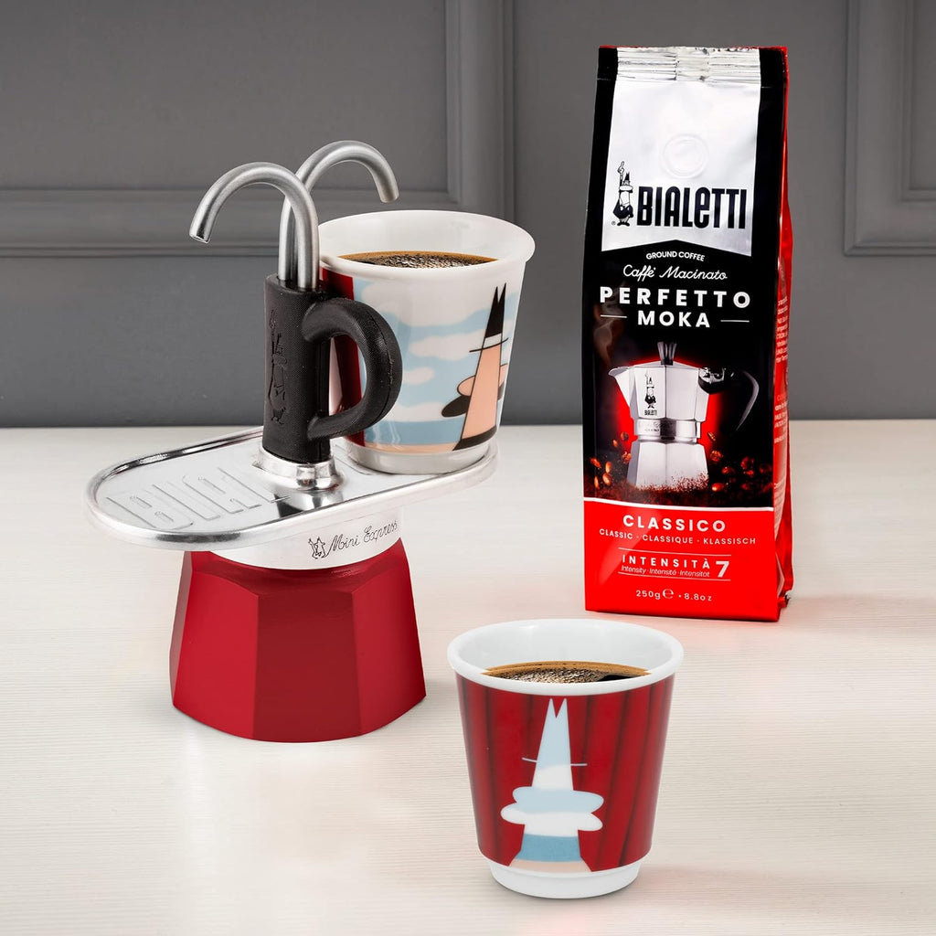 Red Aluminium Moka Set 2-Cup 2.8 Oz C51877