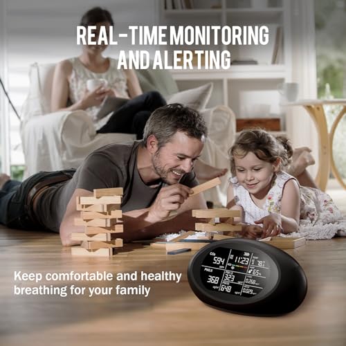 12 in 1 Portable Air Quality Monitor with Temperature, Humidity, CO2 Detector Y733