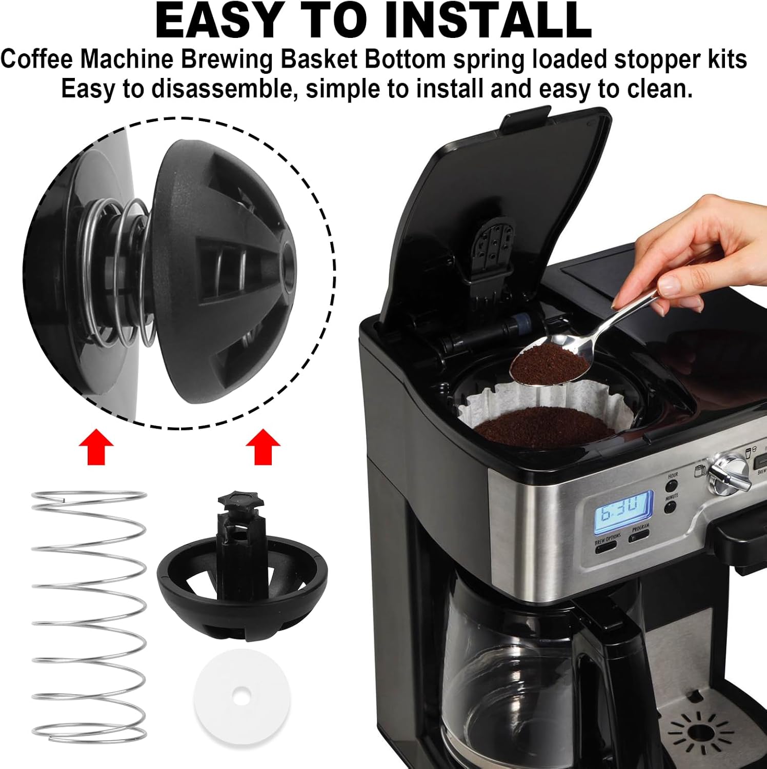 Coffee Maker Brew Basket Water Stop Valve Kit N3192